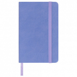 Скетчбук, слоновая кость 140 г/м2 90х140 мм, 80 л., КОЖЗАМ, резинка, BRAUBERG ART CLASSIC, пастель сиреневый, 116875