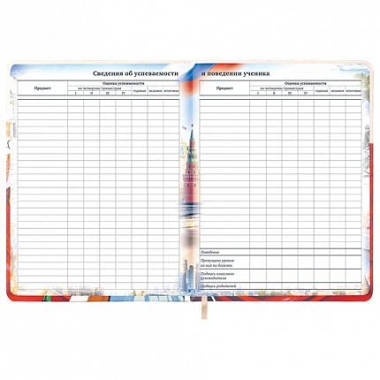 Дневник 1-11 класс 48 л., кожзам (твердая), печать, цветной блок, BRAUBERG, "Великие Люди", 107232