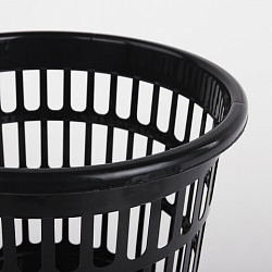 Корзина для бумаг STAFF "Basic" сетчатая, 9,5 л, черная, 237915