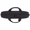 Сумка портфель BRAUBERG PRACTICAL с отделением для ноутбука 15,6", Grey line, черная, 29х40х7 см, 272604