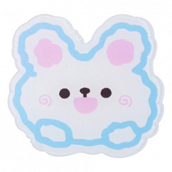 Пенал BRAUBERG, 1 отделение, полиэстер, "Sweet bunny", белый, 19х4х6 см, 272304