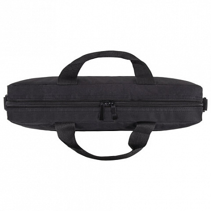 Сумка портфель BRAUBERG PRACTICAL с отделением для ноутбука 15,6", Grey line, черная, 29х40х7 см, 272604