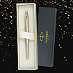 Ручка шариковая PARKER "Jotter Core Stainless Steel GT", ежедневник А5 красный, пакет, 880888