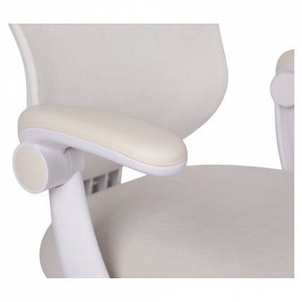 Кресло детское с подставкой для ног BRABIX "Sky MG-206", велюр, бежевое, 533156