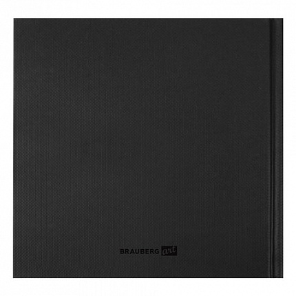 Скетчбук, слоновая кость, 100 г/м2, 190х190 мм, 110 л., книжный твердый переплет, BRAUBERG ART, 113185