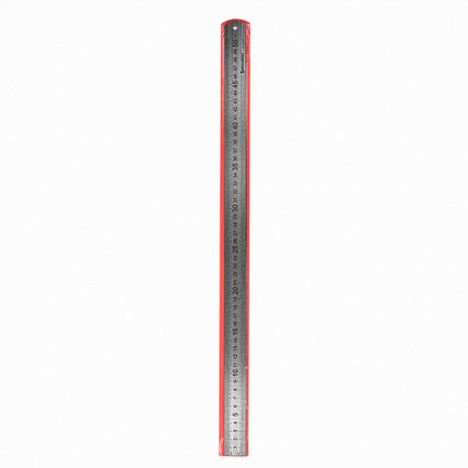 Линейка металлическая 50 см, BRAUBERG, европодвес, 210310