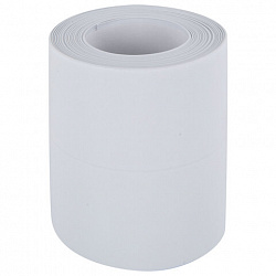 Клейкая лента бордюрная для ванны и кухни 80 мм х 3,2 м, белая, акриловая основа, WBZ (ВБЗ), 700428