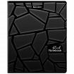 Тетрадь А5, 48 л., BRAUBERG, скоба, клетка, матовая ламинация, выборочный лак, "Black" (микс в спайке), 404375