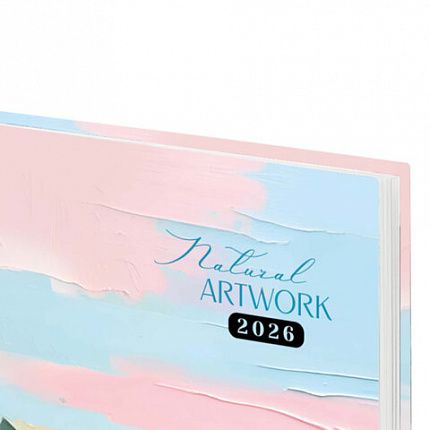 Ежедневник датированный 2026 145х215 мм, А5, STAFF, ламинированная обложка, "Живопись", 117329
