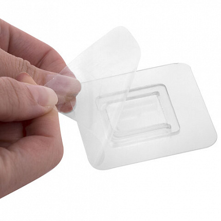 Ершик для унитаза силиконовый (плоский) + щеточка, напольный / настенное крепление, LAIMA, 700561