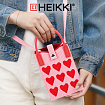 Сумочка-органайзер повседневная HEIKKI KNIT (ХЕЙКИ) кросс боди, вязаная, 17х12х5 см, "Hearts", 273795