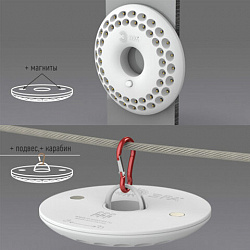 Фонарь туристический ЭРА 48xLED, крепление карабин, магниты, питание 3xAA (не в комплекте), KB-601, Б0029178