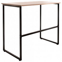 Стол BRABIX "SMART CD-020", 900х500х770 мм, ЛОФТ, металл/ЛДСП ясень шимо светлый, каркас черный, 641949