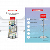 Стойка-вертушка настольная BRAUBERG, 68х28 см, 20 крючков, 3 вращающихся ряда, 505911