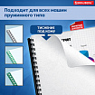 Обложки картонные для переплета БОЛЬШОЙ ФОРМАТ А3, КОМПЛЕКТ 100 штук, тиснение под кожу, 230 г/м2, белые, BRAUBERG, 530945