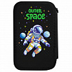 Пенал ПИФАГОР, 3 отделения, ламинированный картон, 19х11 см, "Outer space", 273488