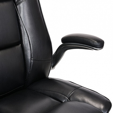 Кресло BRABIX PREMIUM "Paradigm EX-556", пружинный блок, рециклированная кожа, черное, 532976