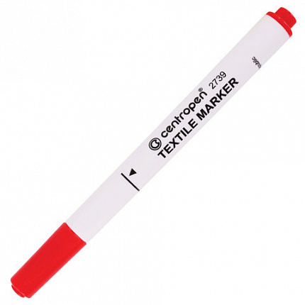 Маркеры для ткани 6 ЦВЕТОВ CENTROPEN "Textile Marker", круглый наконечник, 1,8 мм, 2739/6, 5 2739 0610