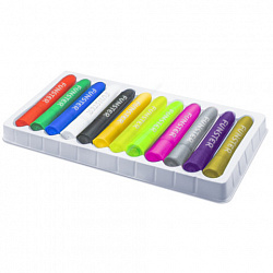 Аквагрим для лица и тела, 12 цветов (6 классических + 3 неоновых + 3 металлик), 10 трафаретов, FUNSTER (ФАНСТЕР), 192575