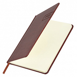 Еженедельник датированный 2026, А5, 145х215 мм, BRAUBERG "Imperial", под кожу, коричневый, 117173