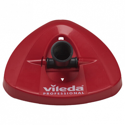 Швабра с отжимом и ведром 10л VILEDA PROFESSIONAL "УльтраСПИН Мини", КОМПЛЕКТ с телескопич. ЧЕРЕНКОМ 84-144 см, насадкой, красный, 158011