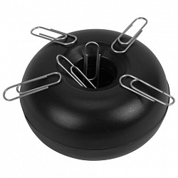 Скрепочница магнитная STAFF, черный корпус, 226825