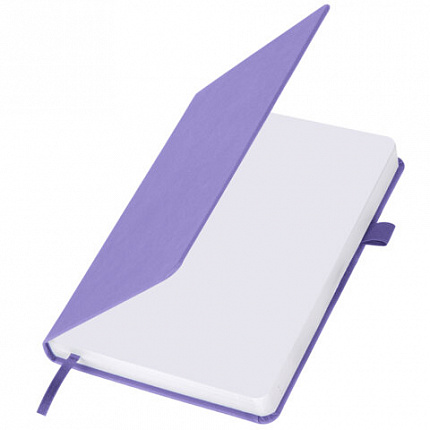 Ежедневник датированный 2026, А5, 138x213 мм, BRAUBERG "Control", под кожу, держатель для ручки, сиреневый, 117125