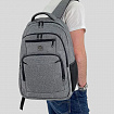 Рюкзак HEIKKI SECURE (ХЕЙКИ) универсальный, отделение для ноутбука, серый, 46x31x19 см, 273895