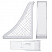 Лоток вертикальный для бумаг BRAUBERG ECO, 240х80х290 мм, сетчатый, прозрачный, 239016