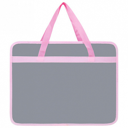 Папка на молнии с ручками BRAUBERG А4, 1 отделение, пластик, 80 мм, "Curious bunny", 272164