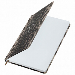 Ежедневник недатированный с резинкой А5 145х203 мм, BRAUBERG, твердый, 128 л., "Snake print", 116286