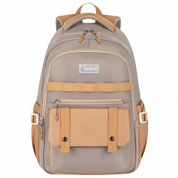 Рюкзак HEIKKI GOODLY (ХЕЙКИ) универсальный, 2 отделения, отделение для ноутбука, бежевый, 46x33x18 см, 273868