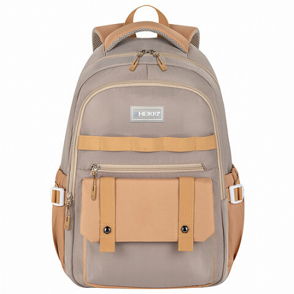 Рюкзак HEIKKI GOODLY (ХЕЙКИ) универсальный, 2 отделения, отделение для ноутбука, бежевый, 46x33x18 см, 273868