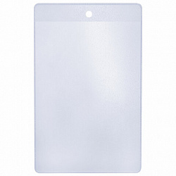 Карман информационный подвесной, ценникодержатель А6, КОМПЛЕКТ 50 шт., ПВХ, BRAUBERG, 291286