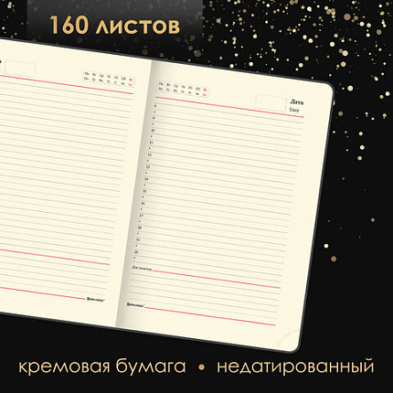 Ручка шариковая PARKER "Jotter Core Stainless Steel GT", ежедневник А5 черный, пакет, 880886
