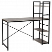 Стол на металлокаркасе BRABIX "LOFT CD-005", 1200х520х1200 мм, 3 полки, цвет дуб антик, 641222