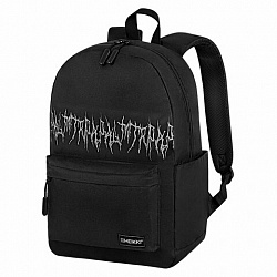 Рюкзак HEIKKI ENERGETIC Mood (ХЕЙКИ) универсальный, эргономичный, "Drainer style", черный, 43х30х16см, 272535