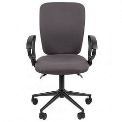 Кресло офисное Chairman CH 9801, пятилучие металл, ткань, серое, 7150936