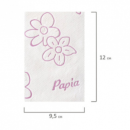 Бумага туалетная бытовая, спайка 12 шт., 3-слойная (12х16,8 м), PAPIA, Балийский цветок, 5058576