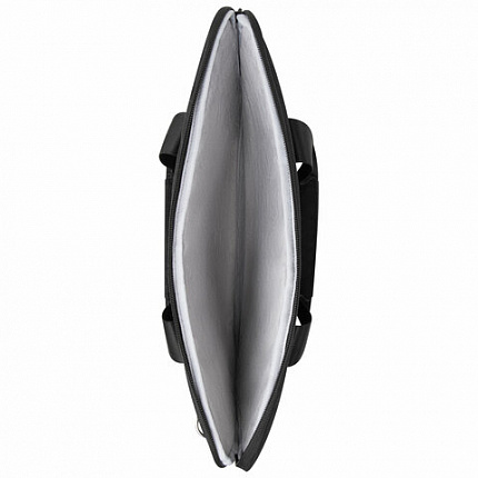 Сумка портфель HEIKKI PROFITABLE (ХЕЙКИ) с отделением для ноутбука 14", 2 кармана, черная, 26х36х3 см, 272598