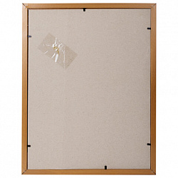 Рамка 30х40 см небьющаяся, STAFF "Grand", багет 18 мм, МДФ, цвет "миланский орех", 391201