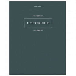 Папка-портфолио универсальная, 4 кольца, 20 файлов, 7БЦ матовая, BRAUBERG "Classic", 117554
