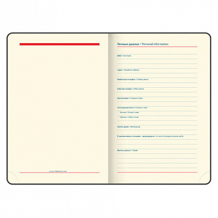 Ежедневник недатированный А5 (148х218 мм) GALANT "Magnetic", кожзам, магнитный клапан, 160 л., синий, 111879