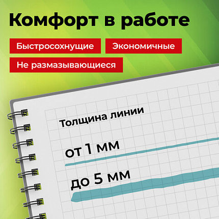Набор текстовыделителей 4 ПАСТЕЛЬНЫХ ЦВЕТА, STAFF "EVERYDAY HL-707", линия 1-5 мм, скошенный наконечник, 152549