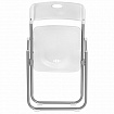 Стул складной BRABIX "Golf Lite CF-017", серебристый каркас, пластик белый, 532896