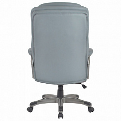 Кресло BRABIX PREMIUM "Regal EX-557", НАГРУЗКА до 150 кг, пружинный блок, экокожа, серое, 532946