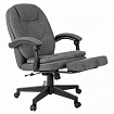 Кресло офисное CH-868MSG-BF, синхромеханизм, вибромодуль, подставка для ног, ткань, серое, 1998751