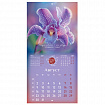 Календарь настенный перекидной 2027 г., BRAUBERG, 12 листов, 28,5х57 см, "Floral", 118425