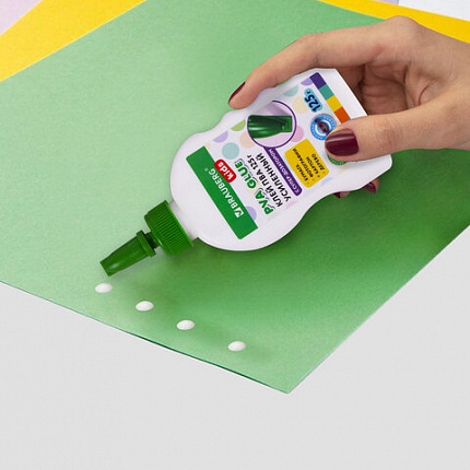 Клей ПВА, усиленный, BRAUBERG KIDS с супер-дозатором (для школы, хобби и творчества), 125 г, 271937