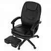 Кресло офисное CH-868N-BF, синхромеханизм, подставка для ног, экокожа, черное, 2018358